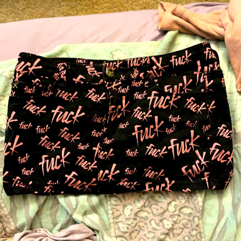 RARE: lip service “Fuck” skirt